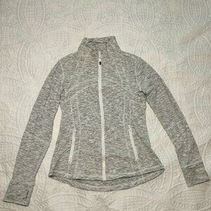 Lululemon Define Jacket Nulu – Size 12 (Large) – Grey & White – Never Worn